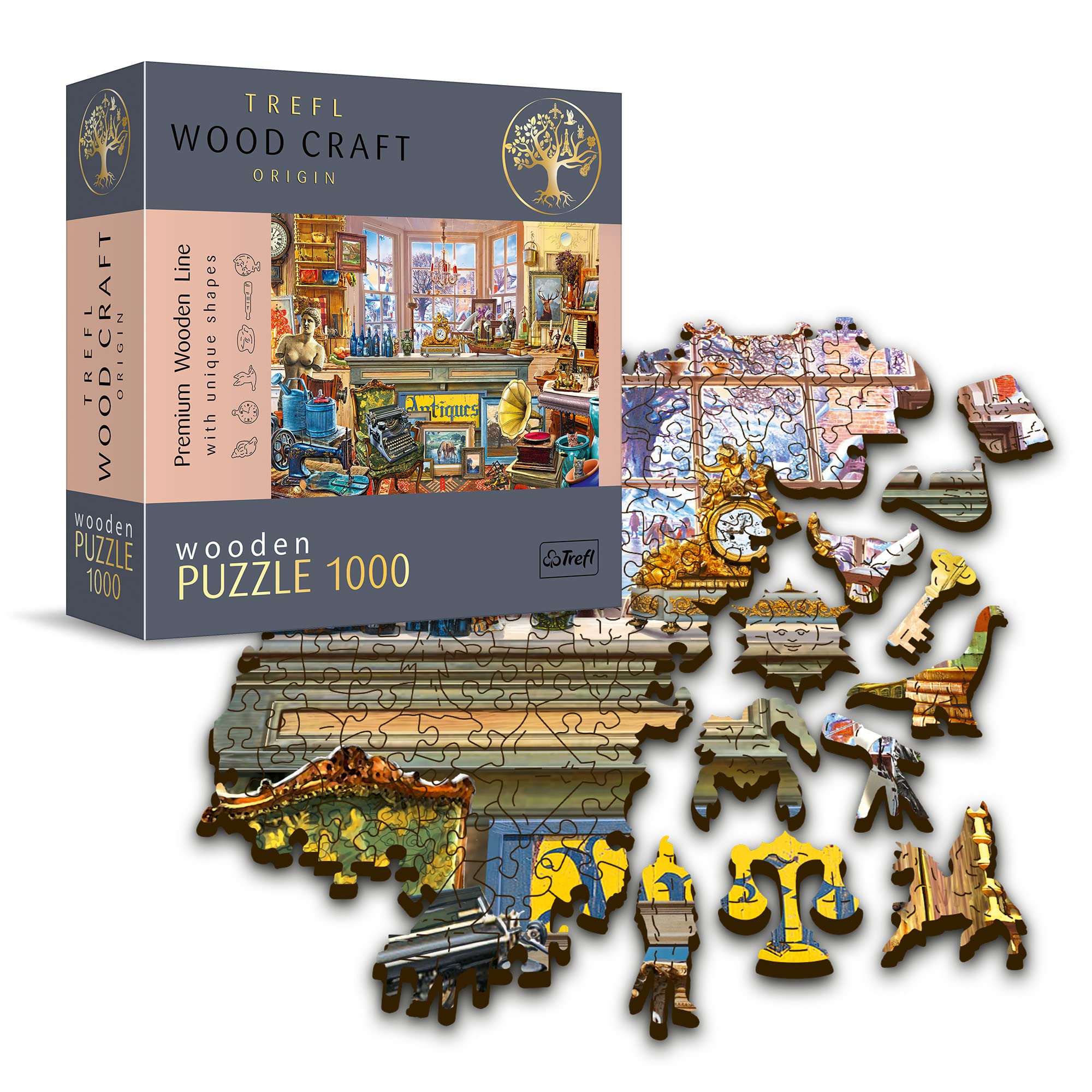 WOODEN.CITY Puzzel met 1000 stukjes, dieren van het koninkrijk, houten WOODEN.CITY Puzzel met 1000 stukjes, dieren van het koninkrijk, houten
