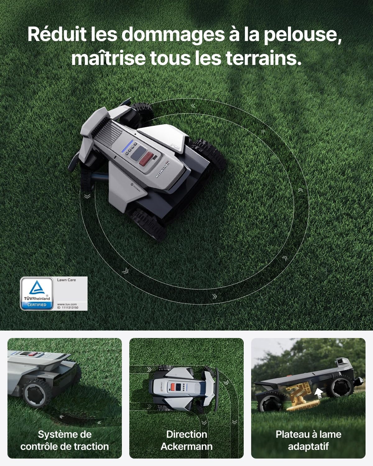 Segway Navimow X420 Robot Tondeuse sans Fil périphérique - vue 3
