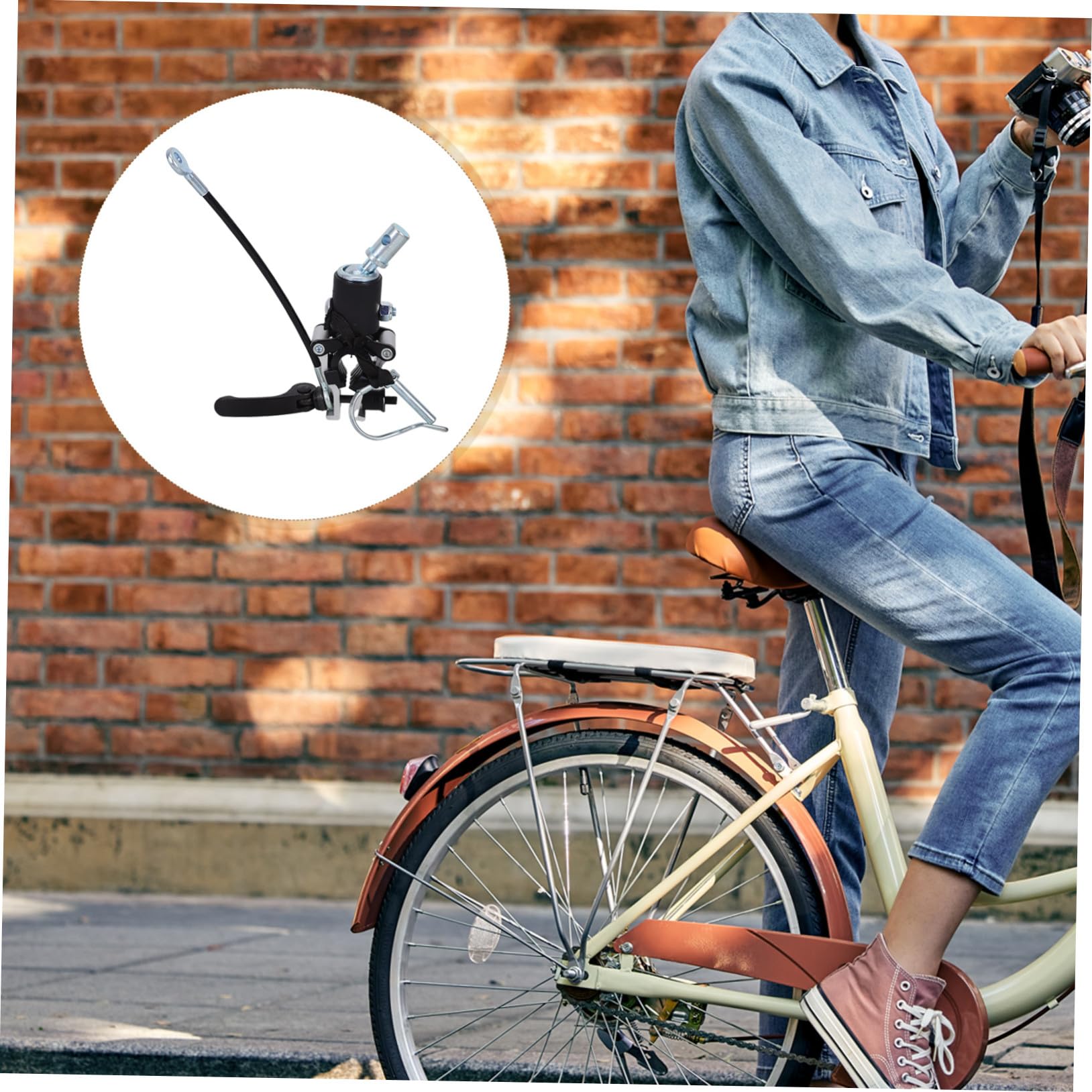 Anhängerkupplung Leicht Fahrradkupplung Universelle aus Metall und Kunststoff Abnehmbar für Outdoor Cycling und Fahrradanhänger