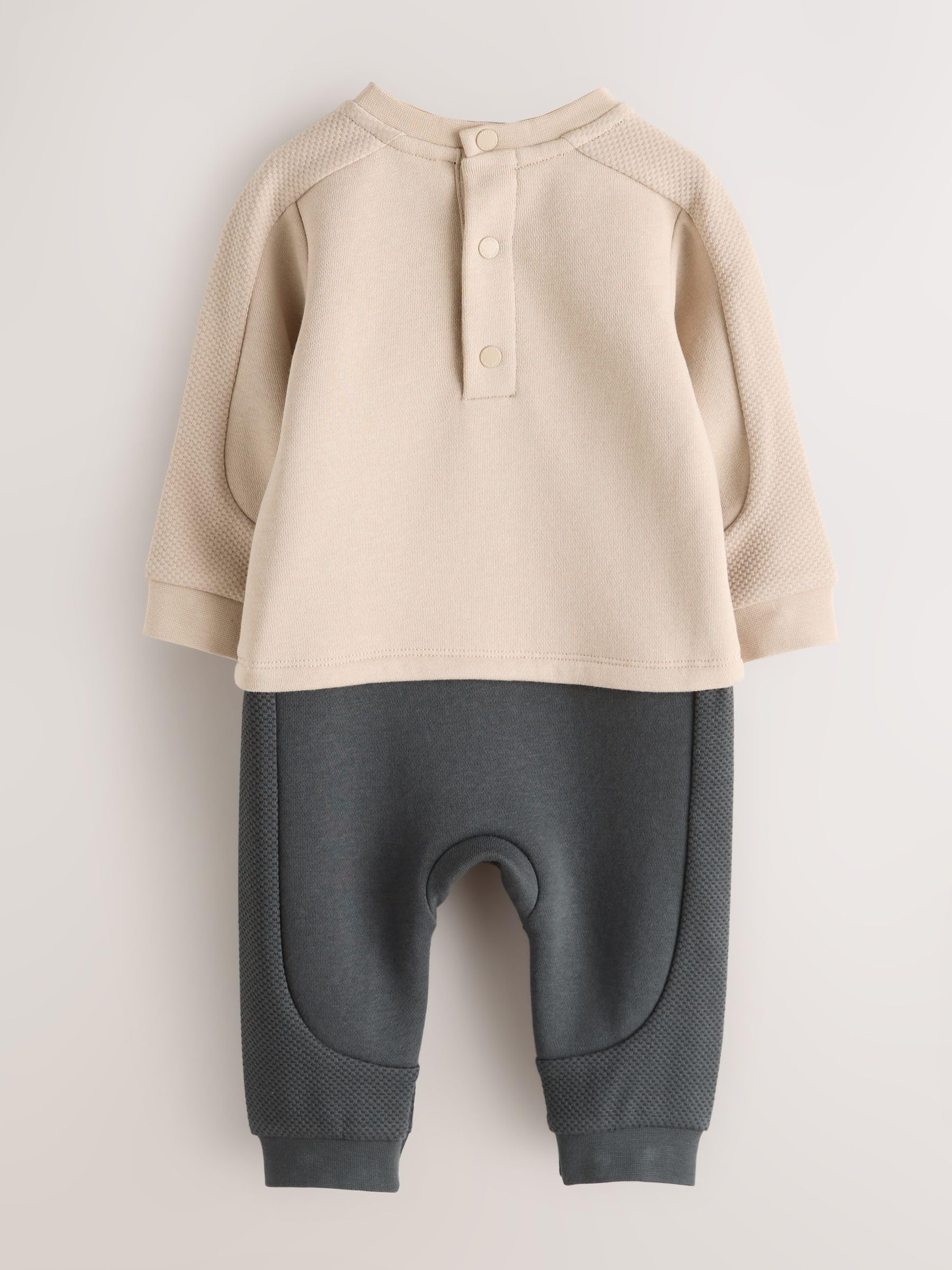 Baby Jungen Strukturierter Strampler