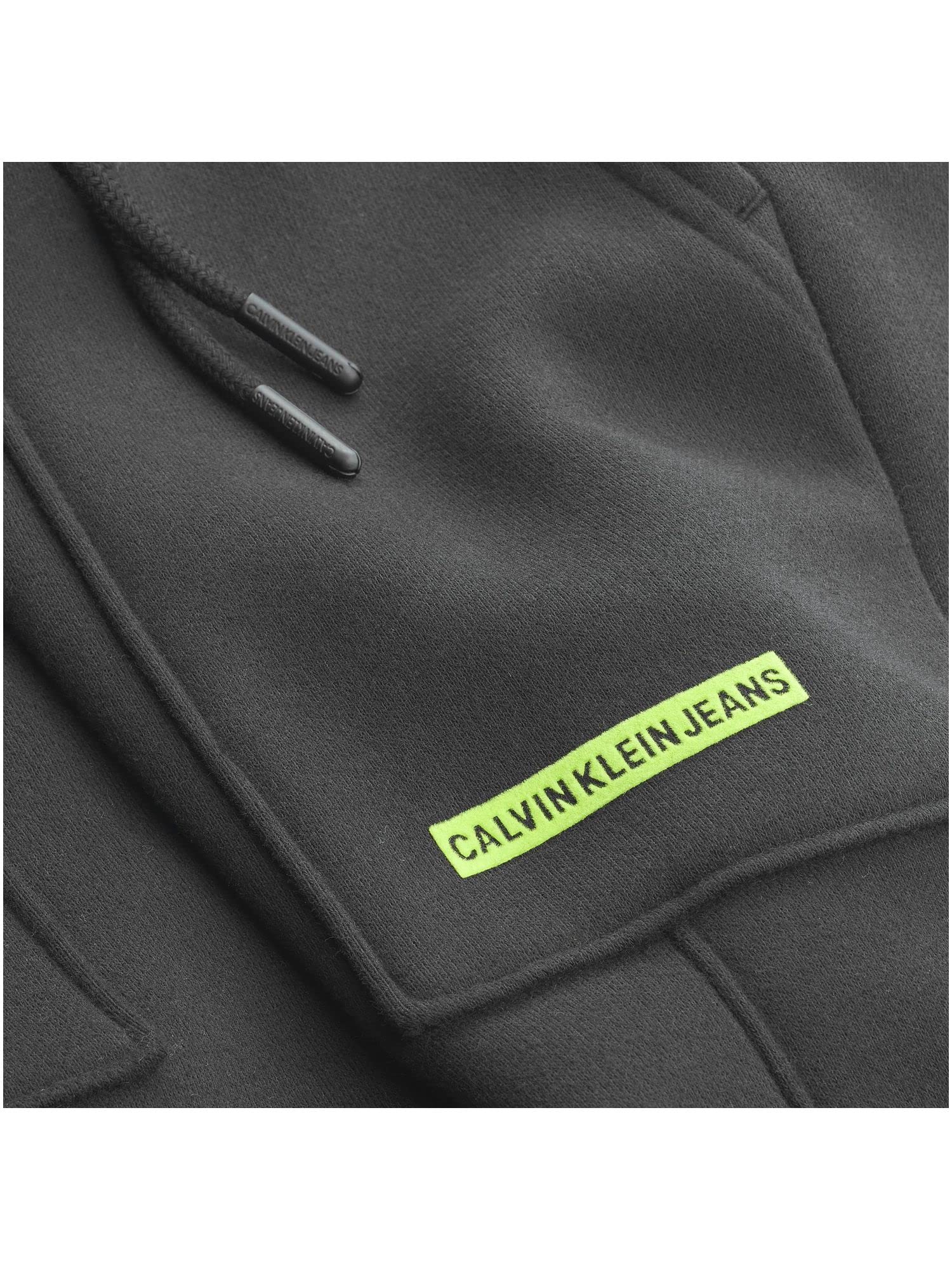 Calvin Klein Spodnie dresowe chłopięce z logo Micro Logo, czarny, 16 lat