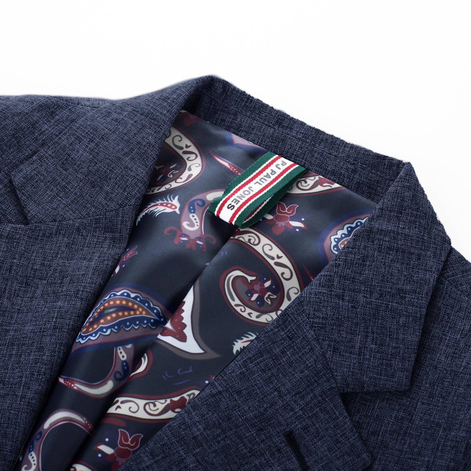 PJ PAUL JONES Veste pour homme - Coupe droite - Blazer - 2 boutons - Veste de costume d'affaires