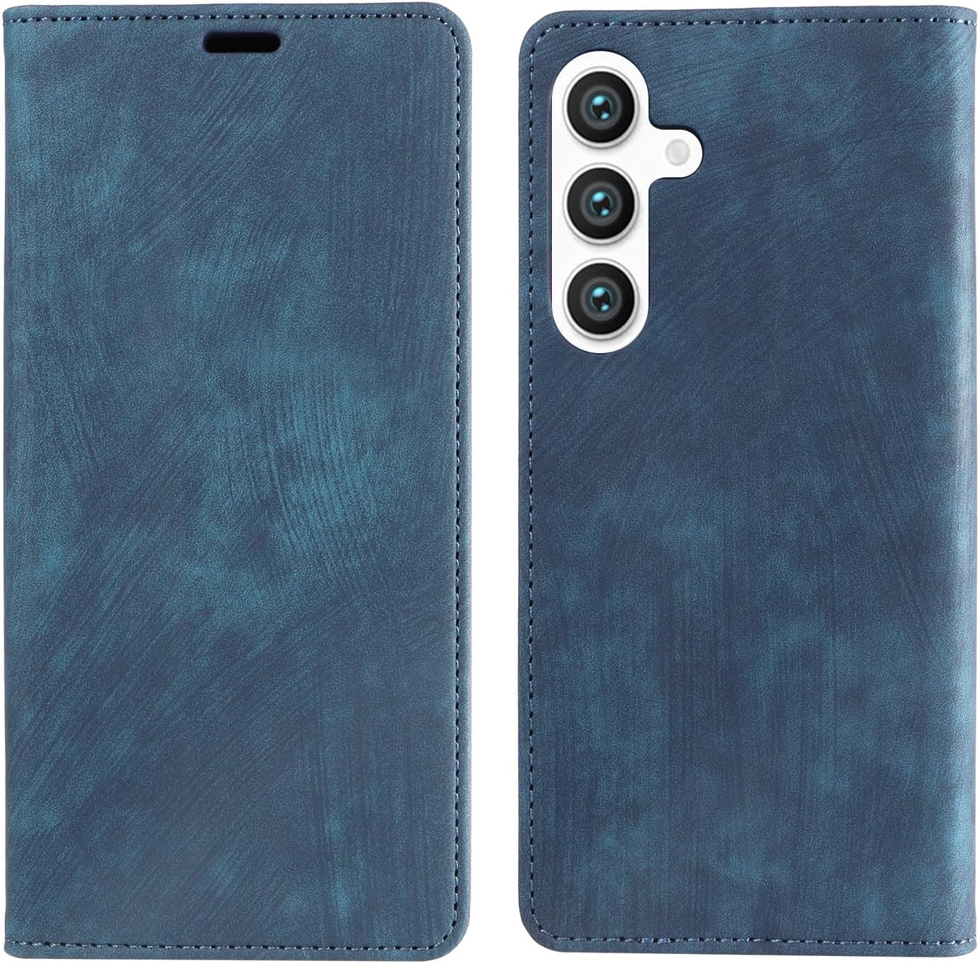 サムスンギャラクシー S25 Ultra/S25 Plus/S25、カードホルダー磁気閉鎖保護ケース付きのスクラッチ防止ウォレットカ