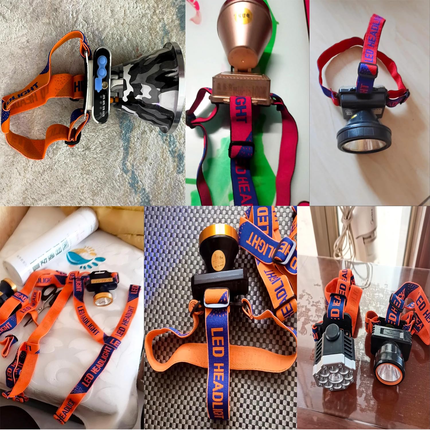 ArrErr Stirnlampen-Ersatzband 3er Set - Verstellbar Für LED Stirnlampen