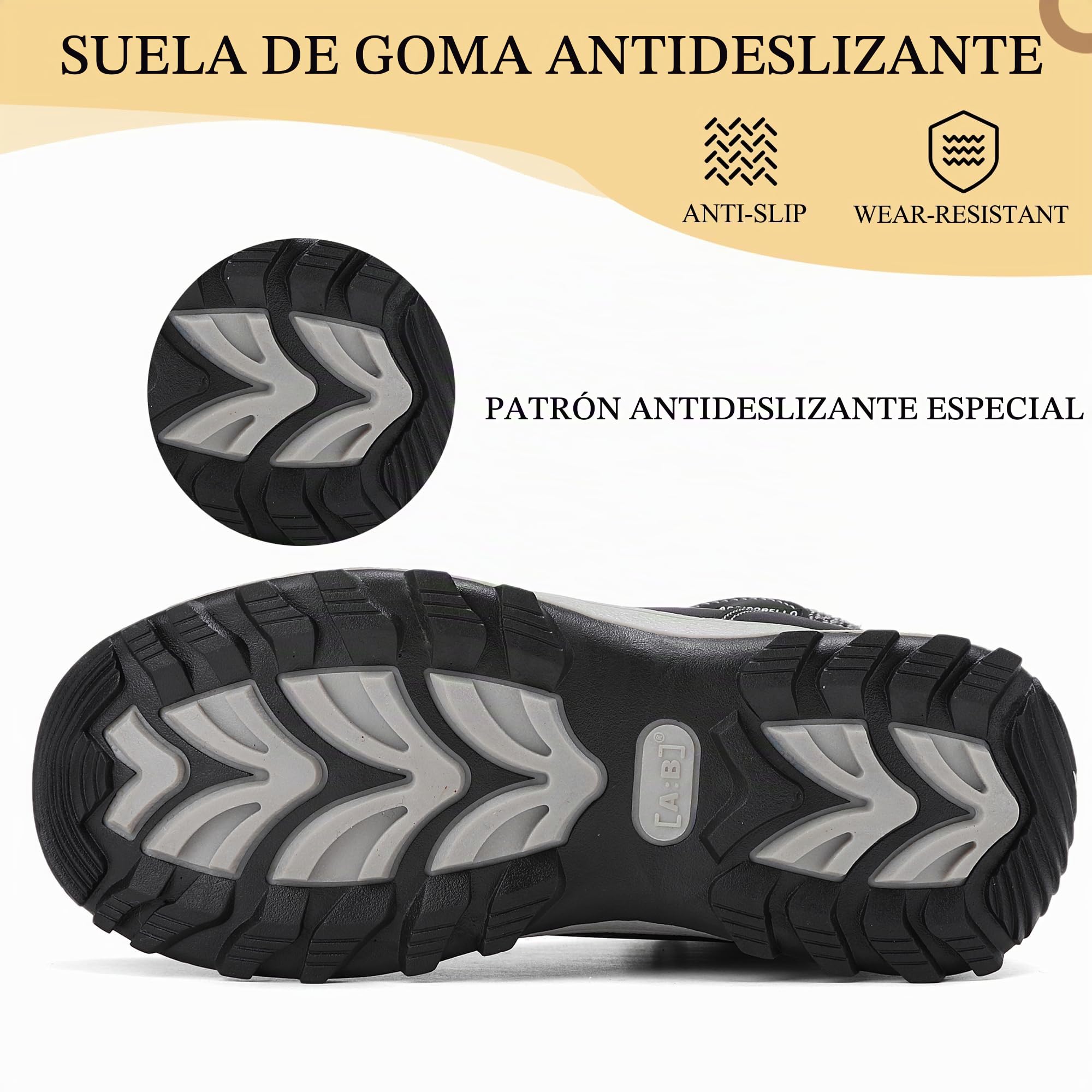 ARRIGO BELLO Botas Mujer Invierno Botines Nieve Antideslizante Calientes Trekking Outdoor Talla 36-42