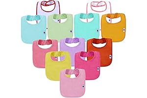 SPINFOX Waterproof Baby Bibs for Girls, Boys, Unisex