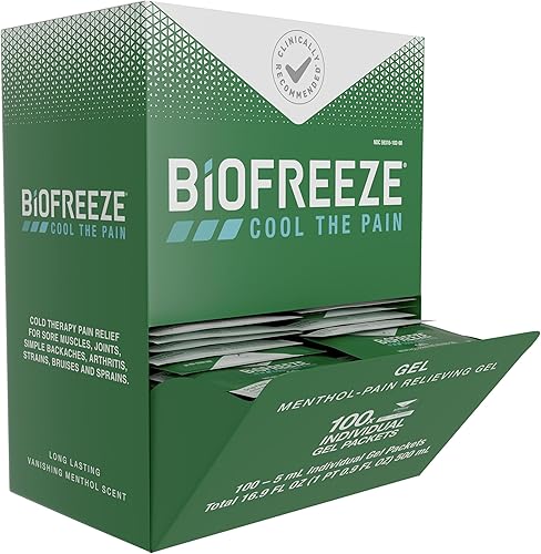Gel Biofreeze para alivio del dolor de artritis de acción rápida y alivio prolongado del dolor por enfriamiento para los músculos articulaciones y