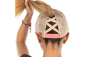 Mini Cooper Hat: Criss Cross Ponytail Beanie Trucker Hat for Women