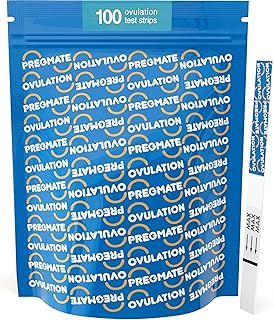 Pregmate 100 Ovulation Test Strips with Numerical LH Result Quantitative Predictor Kit (100 Count)