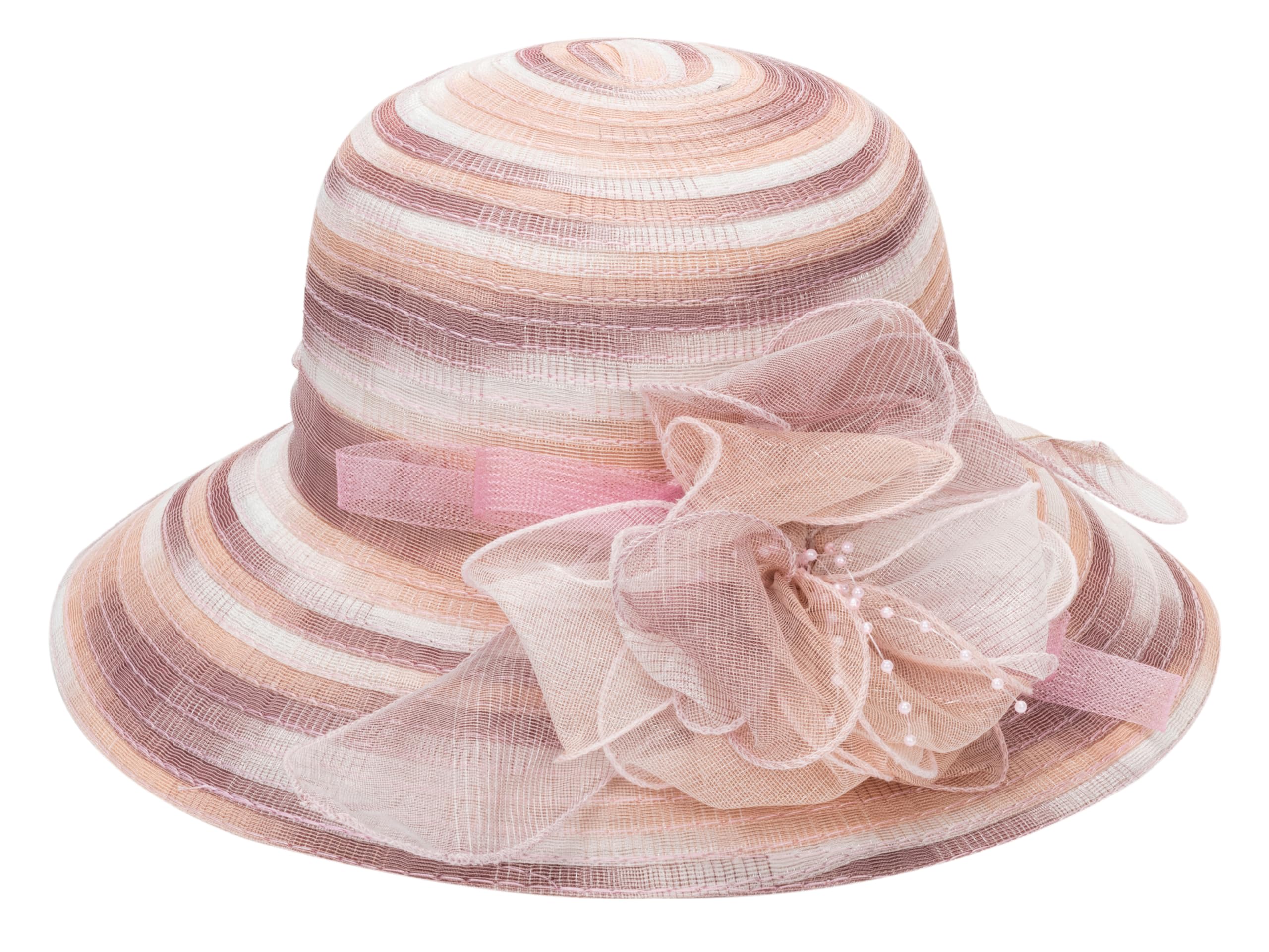 Chapeau Kentucky pour femme - Chapeau d'église - Chapeau cloche d'extérieur - Chapeau cloche pour le thé, robe de mariée