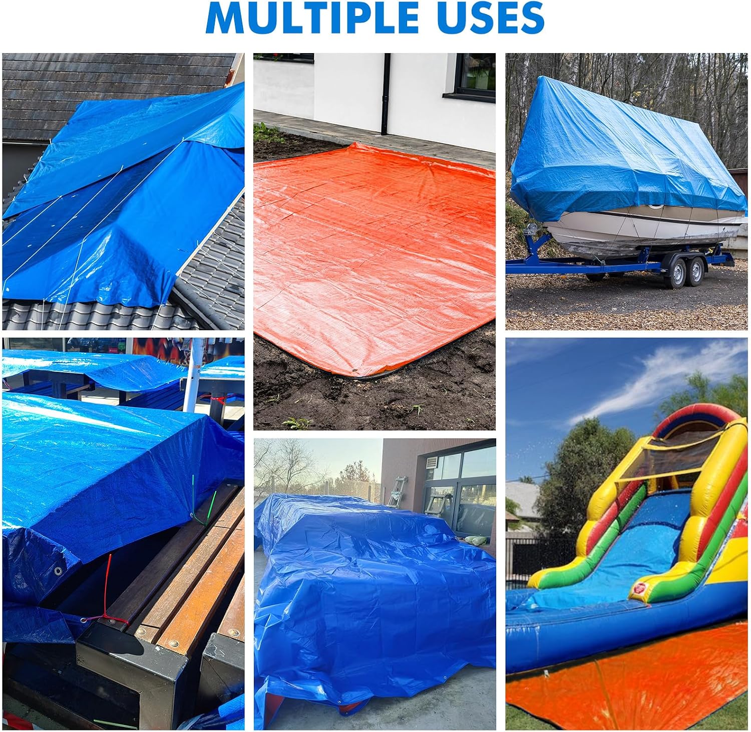15ft Round Pool Liner Pad for Above Ground Pools, Thickened PE Under Pool Mat Padding, Dual-Color Swimming Pool Ground Cloth, Prevent Punctures, Extend Liner Life