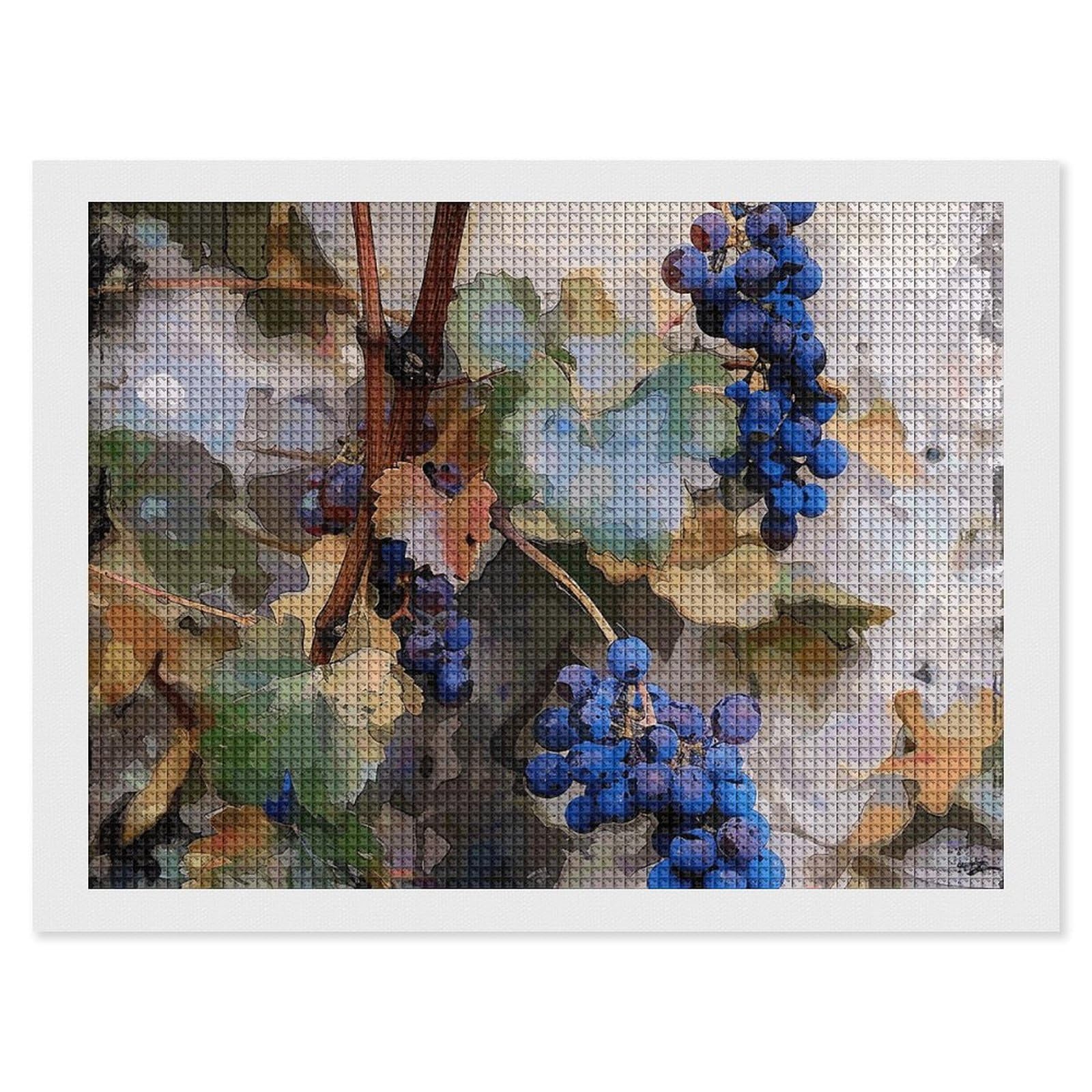 Art Painting of Vines Diamond Art Kits for Adults, DIY 5D Diamonds Painting Kits for Beginner, Round Full Drill Diamond Dots Painting, 12"x16" Diamonds Pictures Gem Art and Crafts Wall Decor