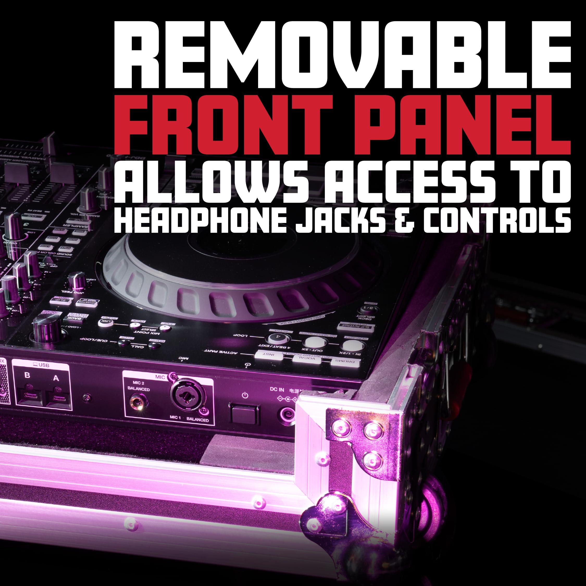 Gator Cases G-Tour Series Flight Case – Tourkoffer für Pioneer DJM-A9 Mixer – 9 mm Sperrholz, Eva-Schaum, abnehmbare Frontplatte & Heavy-Duty-Hardware (G-TOURDJMA9), Schwarz