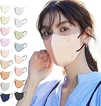 MIR Mask, 3D Mask, Pollen Fever Prevention, 52 Sheets (Easy to Breathe & Gentle on Sensitive Skin) Bi-Color Mask, Non-woven Fabric, 3D Mask, Color Mask, Stylish, Beak, Disposable, Small Facial Mask