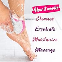 Vista 4 de Spongeables Pedi Scrub Foot Exfoliating 20+ Wash Sponge