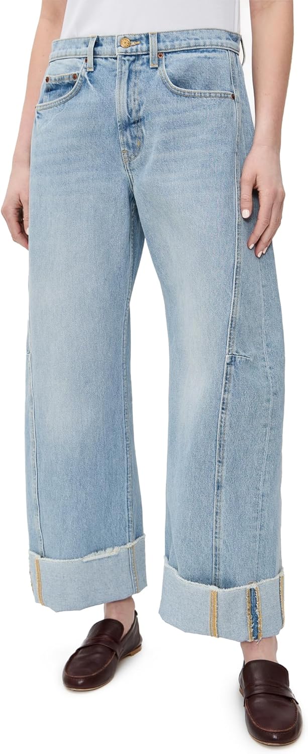 B Sides Women's Relaxed Cuffed Lasso Jeans
