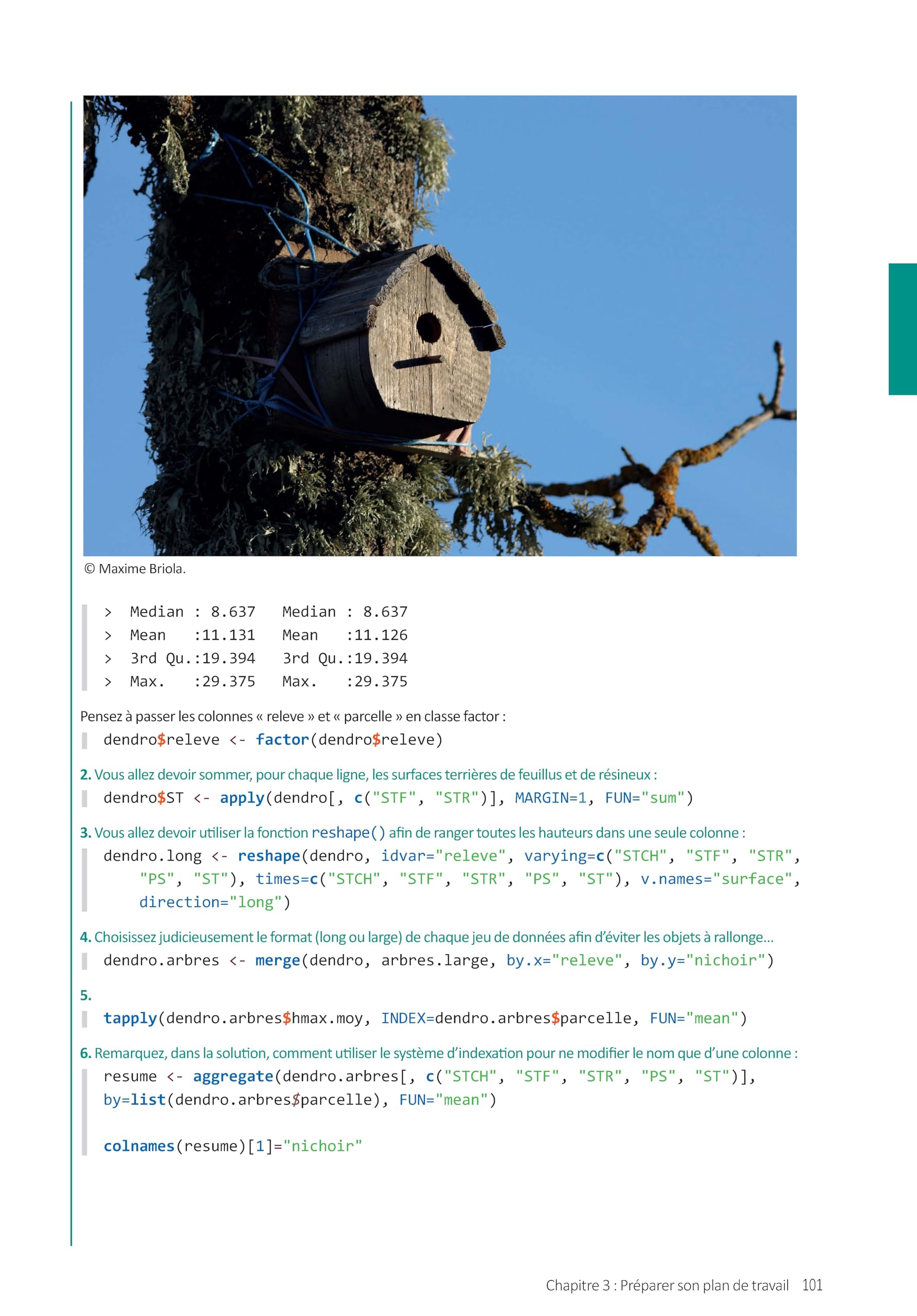 Analyse de données en écologie: Initiation aux outils statistiques pour l'études naturalistes