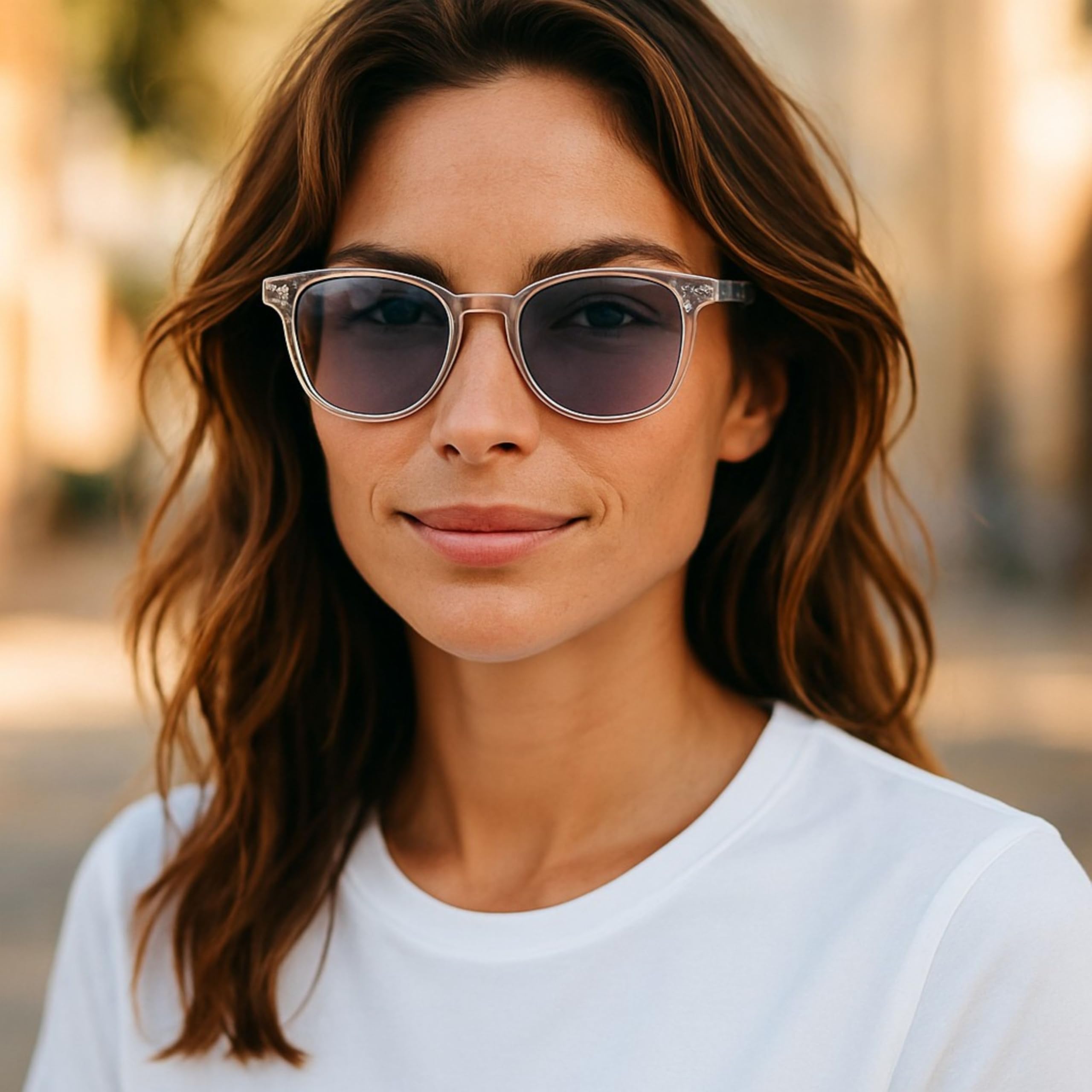 SILAC - 7551 - Lunettes de lecture solaire homme et femme - +1,00 à +3,50 | Monture gris cristal polycarbonate – Verres teintés Cat. 3 UV400 – Branches flex
