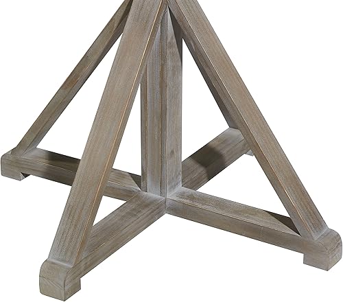 Miniatura 5 de Deco 79 Mesa auxiliar de madera para mesa auxiliar, mesa auxiliar de 29 x 29 x 31 pulgadas, color marrón