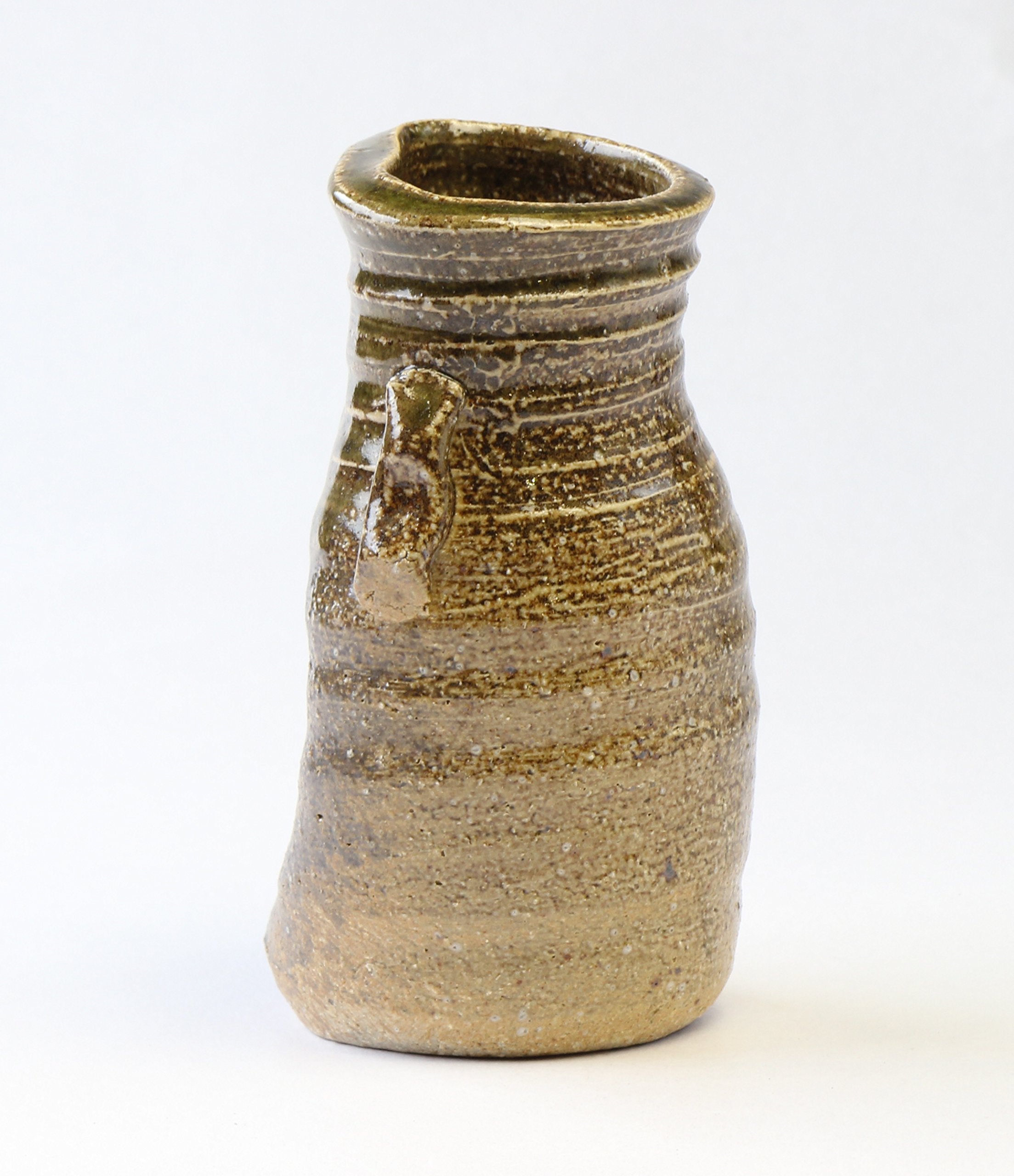 陶器　耳付き花入れ 備前焼 耳付き花入れ h1-016 | iichi 日々の暮らしを心地よく