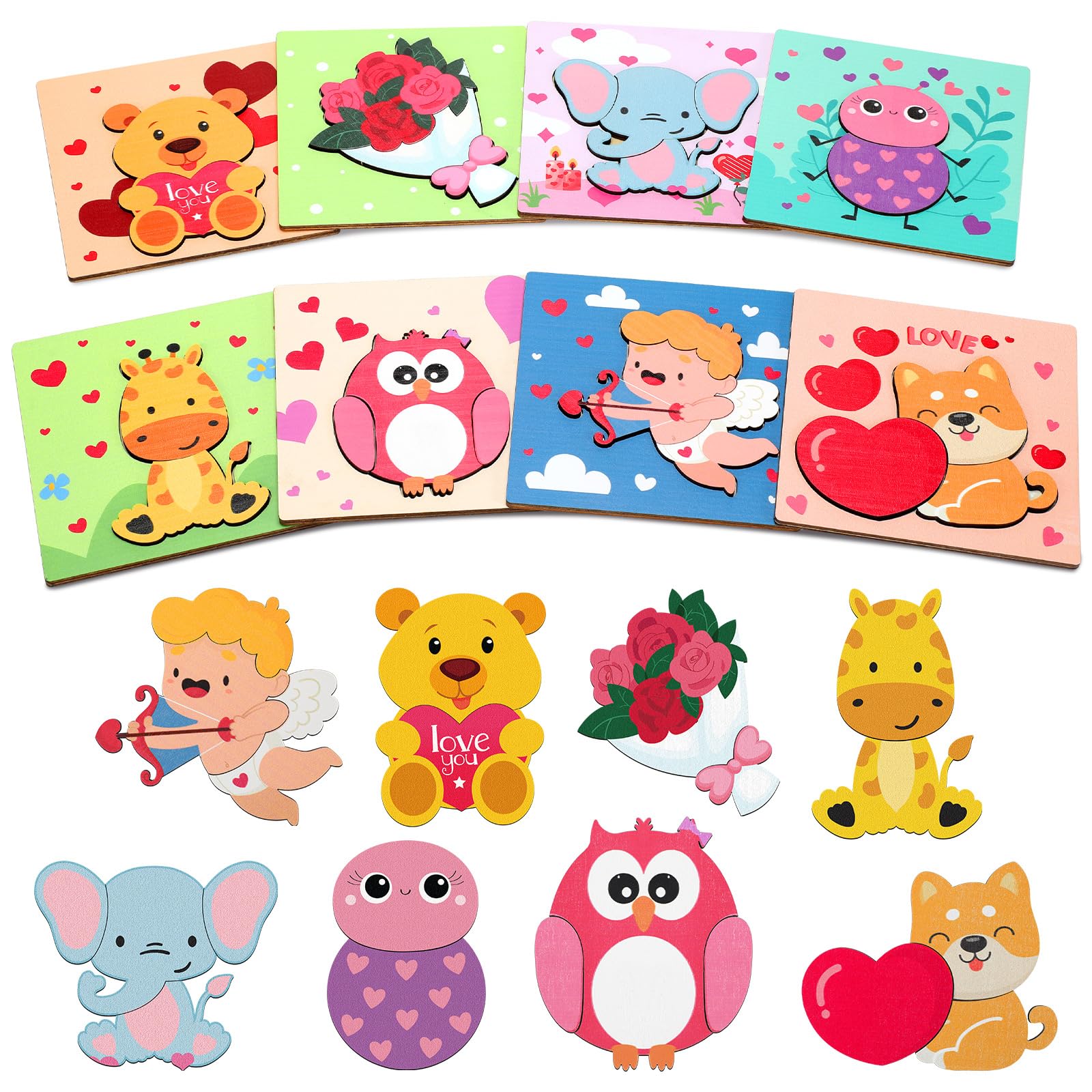 Buy 28Pcs Valentines Day Gifts For Kids, Jigsaw Puzzle Set With...