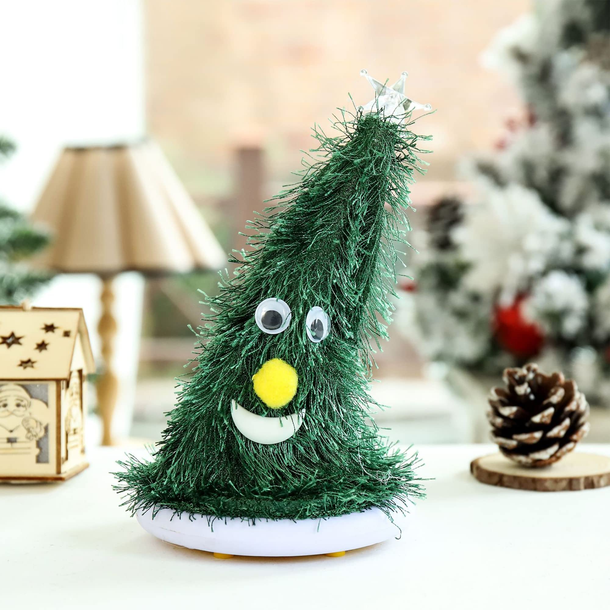 【動作OK】 DISNEY 電動ギミック 46ｃｍ クリスマスツリー フィギュア Amazon | Banllis 歌う踊るクリスマスツリー、きらめく星 ロッキン