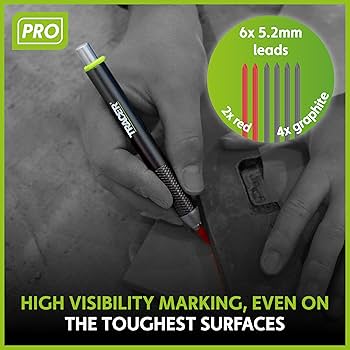 Amazon.co.jp: Tracer Proシリーズ タフメタル建設鉛筆 交換用芯