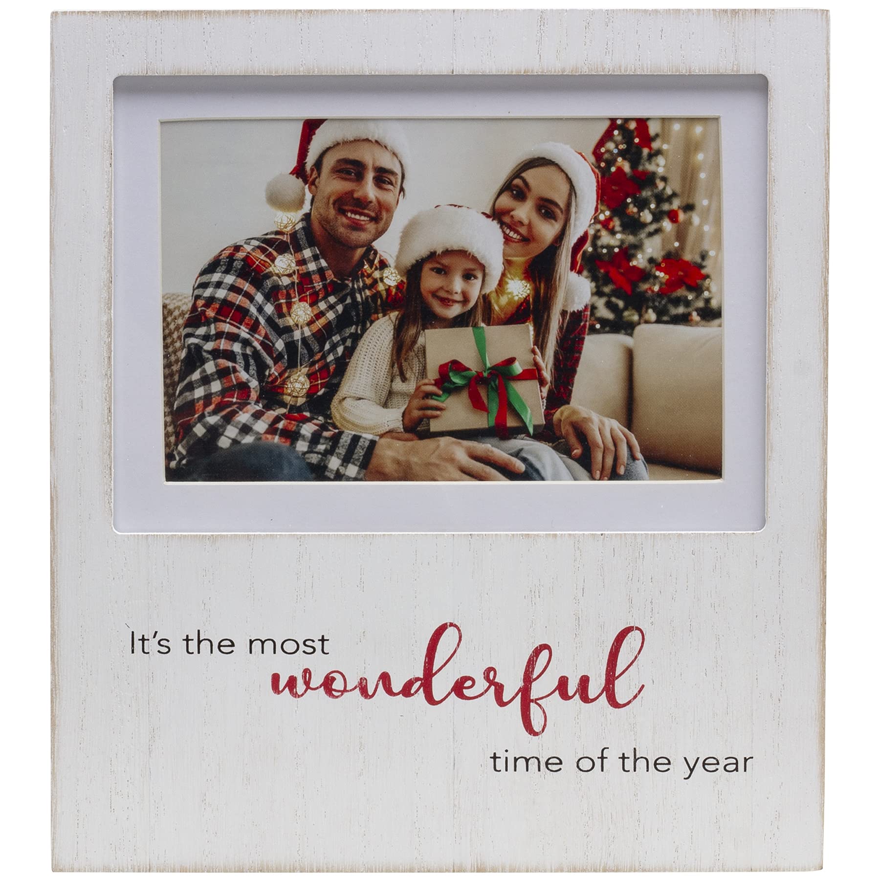 Most Wonderful Time of the Year 6" x 4" or 7" x 5" Wood Picture Frame