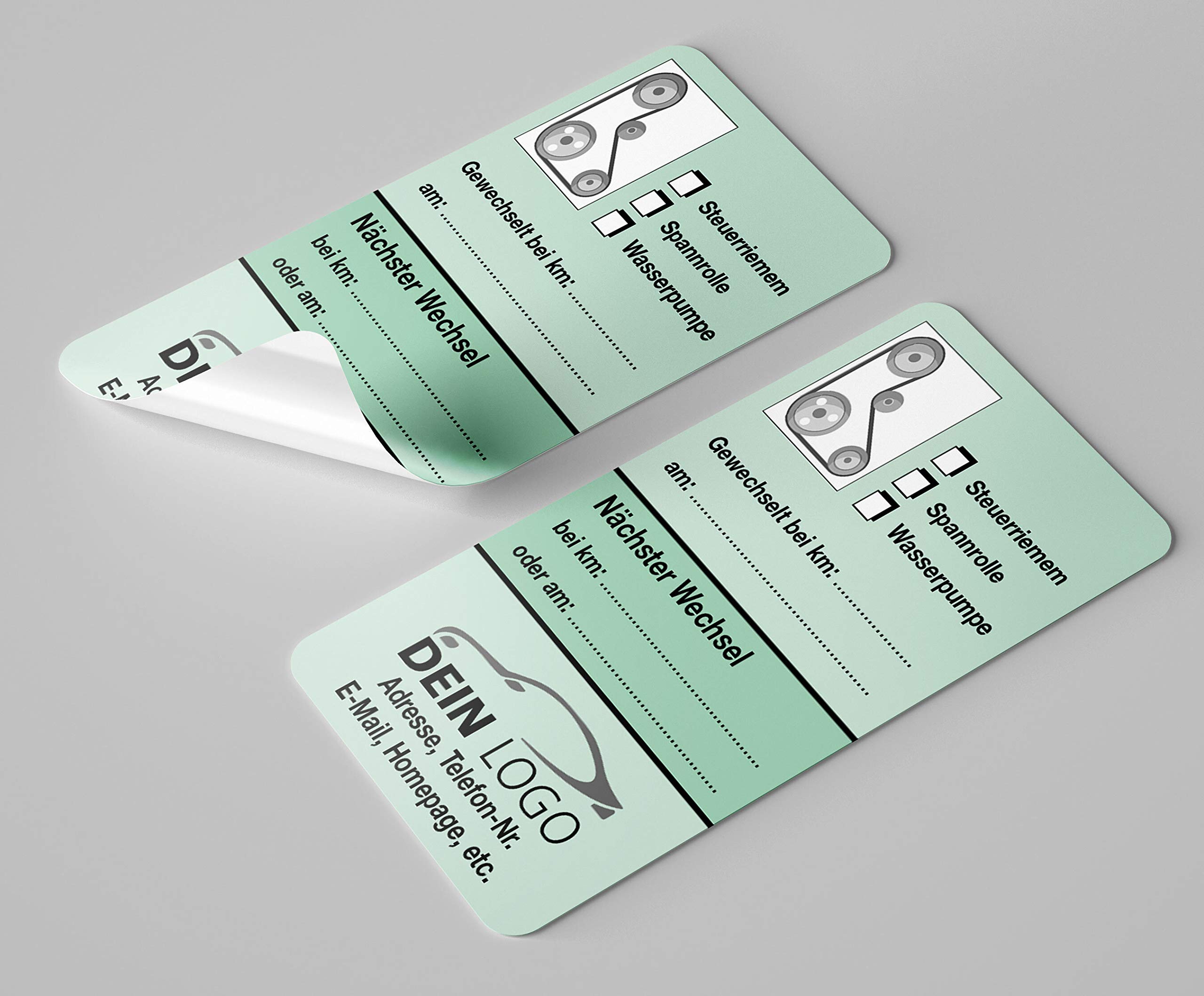 Correa de distribución para el coche, 500 unidades, color verde