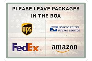Package Delivery Sign Sticker PVC, Easy Apply, No drill, Porch Sign Decal,...