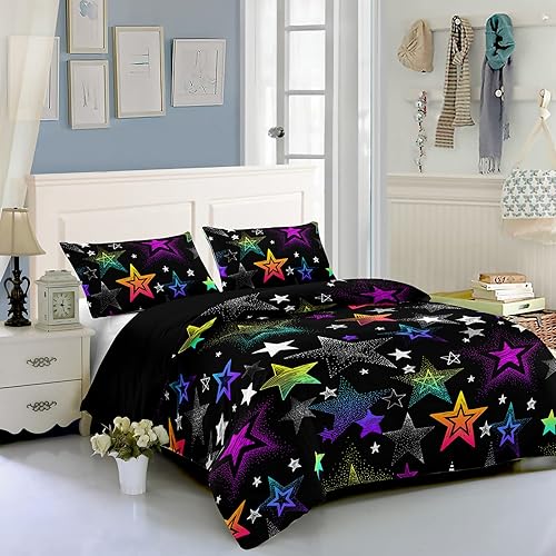 Miniatura 10 de Axolotl Juego de ropa de cama Kawaii de dinosaurio, tamaño matrimonial para niños, bonita funda de edredón de dibujos animados coloridos, 1 funda de