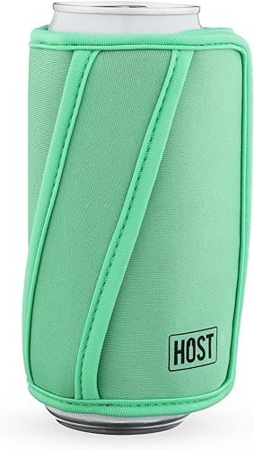 Miniatura 8 de HOST Insta-Chill Slim - Enfriador de latas de gel y bolsa de hielo flexible congelable para latas delgadas de 12 onzas, color verde