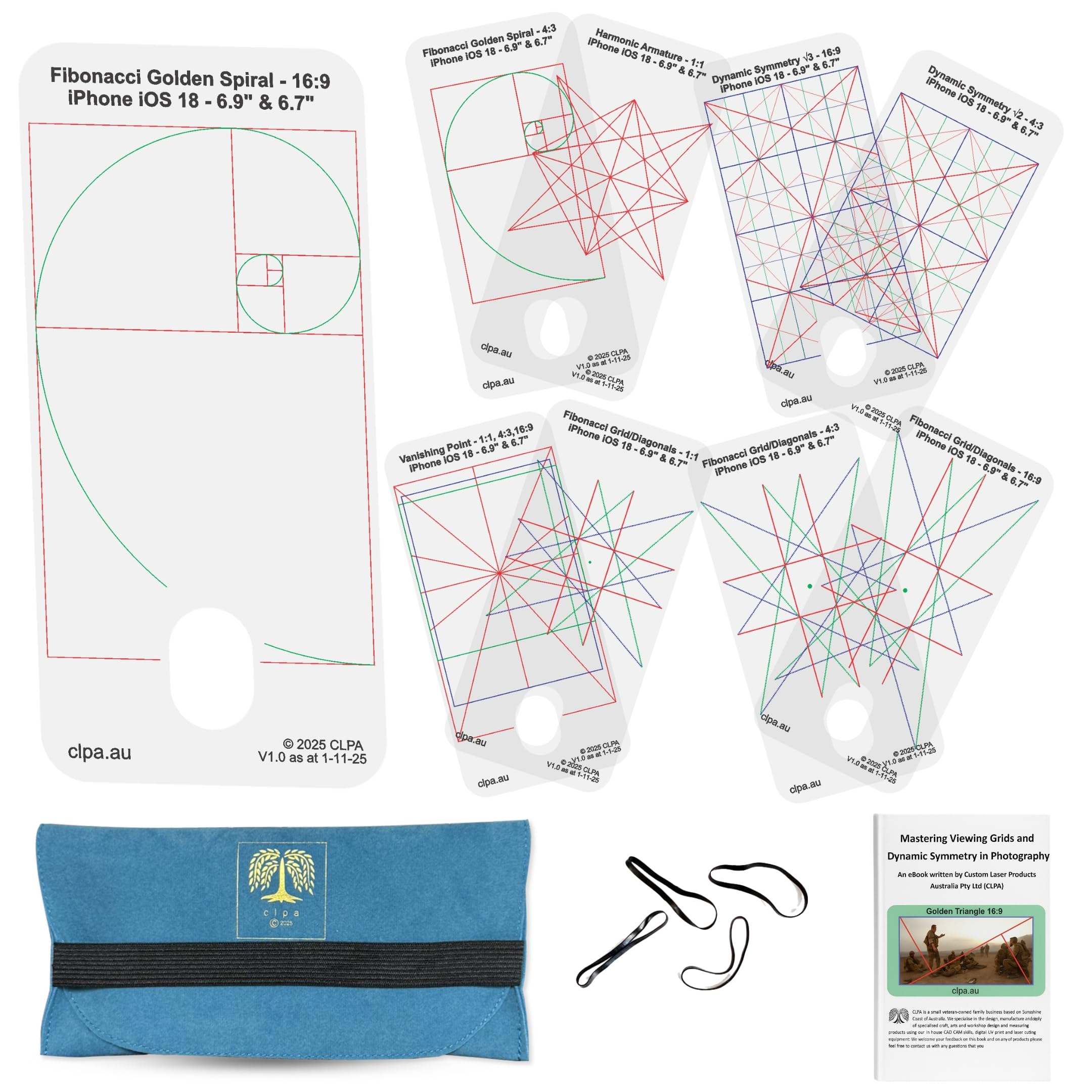 Visor Fibonacci Smartphone Grande iPhone iOS 18 con Rejillas de Simetria Dinamica 7