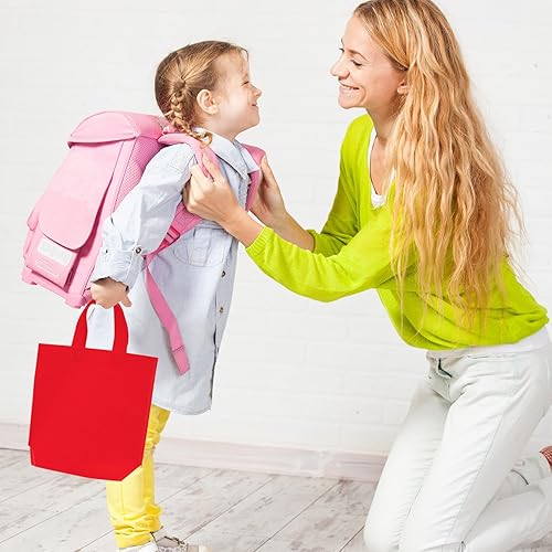 Miniatura 7 de Aneco Paquete de 24 bolsas de regalo reutilizables no tejidas para fiestas, bolsas de regalo reutilizables a granel con asas para suministros