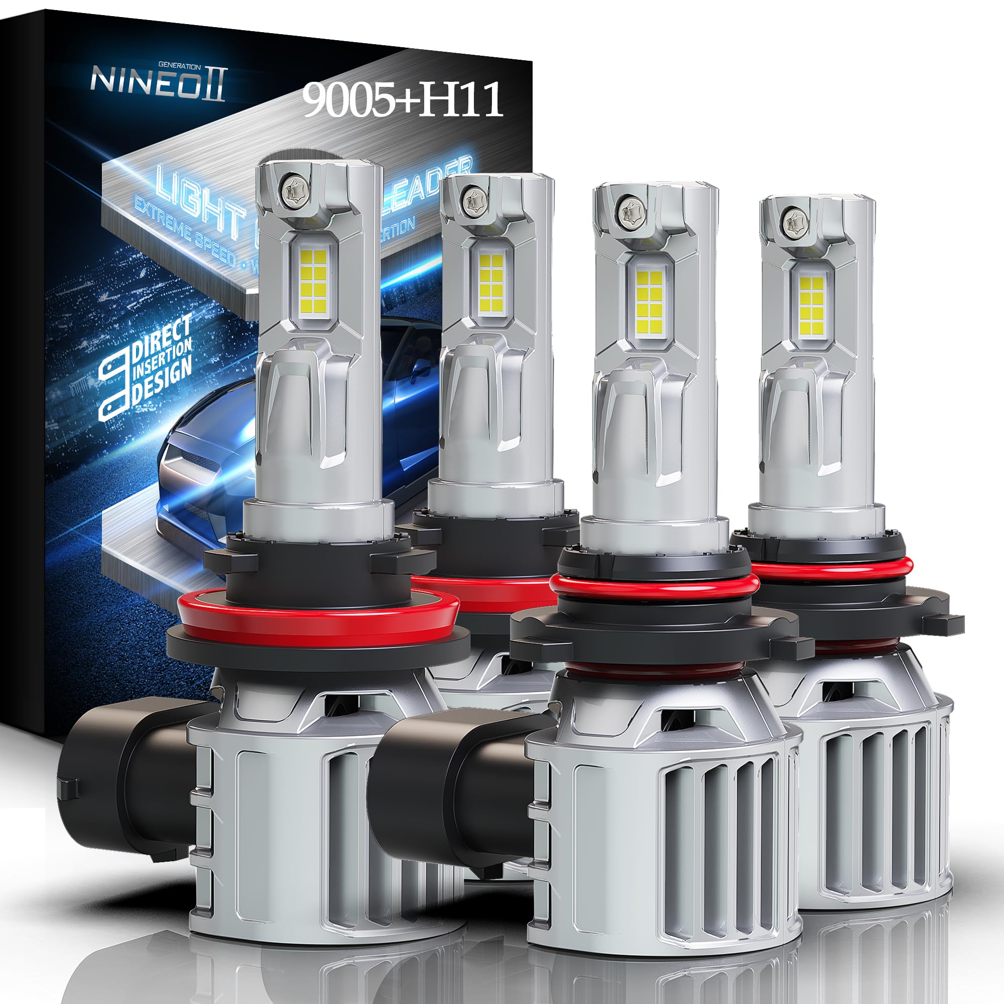 Amazon.com: NINEO 9005 H11 Fog Light Combos, 600% Super Bright