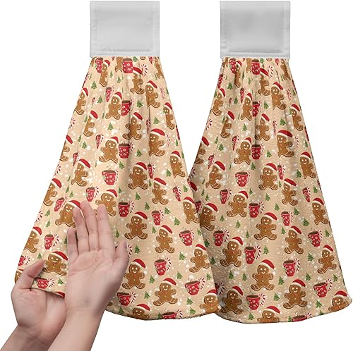 Miniatura 13 de America Stars - Juego de 2 toallas de cocina azules con lazo para colgar, patrióticas para colgar el 4 de julio, juego de 2 toallas de mano