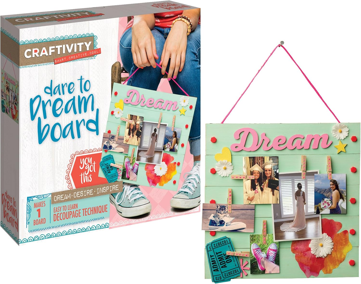CRAFTIVITY Dare to Dream Board Craft Kit, 144 months to 180 months