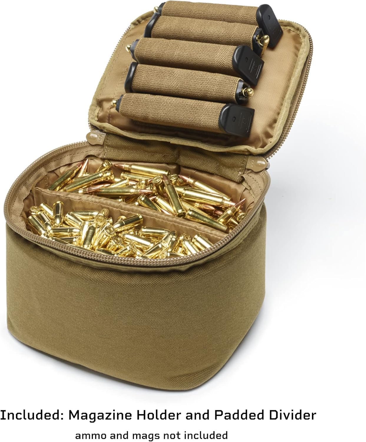 Cloud Defensive ATB Ammo Transport Bag, Coyote Tan, 500 D Cordura, Holds 900 Rounds 9mm, 300 Rounds 5.56, 5 Handgun Mags, 3 Hunting Firearm Mags (ATB-CYBRN)