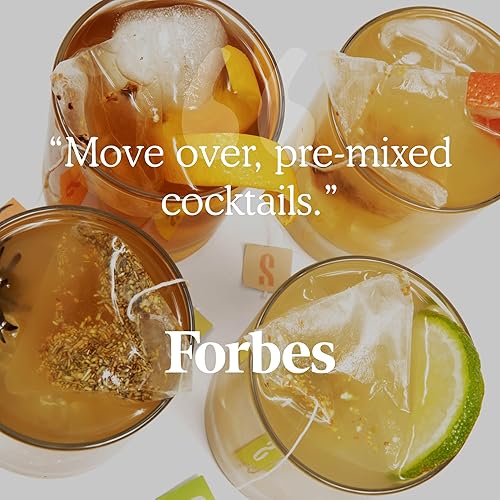 Miniatura 32 de SAYSO Skinny Cardamom Paloma La batidora de bolsas de té de cóctel original artesanal Orgánico, certificado sin gluten, sin OMG < 15 cal, 0.00