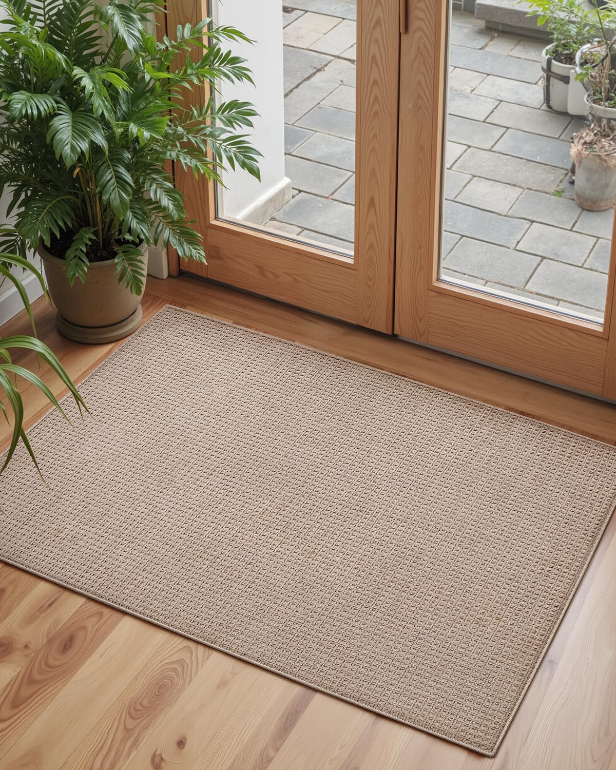COLOR&GEOMETRY Tapis de Porte d'entrée intérieur antidérapant, paillasson d'entrée Ultra Fin, paillasson intérieur Doux et Absorbant, Tapis d'entrée Lavable et Facile à Nettoyer, 44x76cm Beige COLOR&GEOMETRY Tapis de Porte d'entrée intérieur antidérapant, paillasson d'entrée Ultra Fin, paillasson intérieur Doux et Absorbant, Tapis d'entrée Lavable et Facile à Nettoyer, 44x76cm Beige