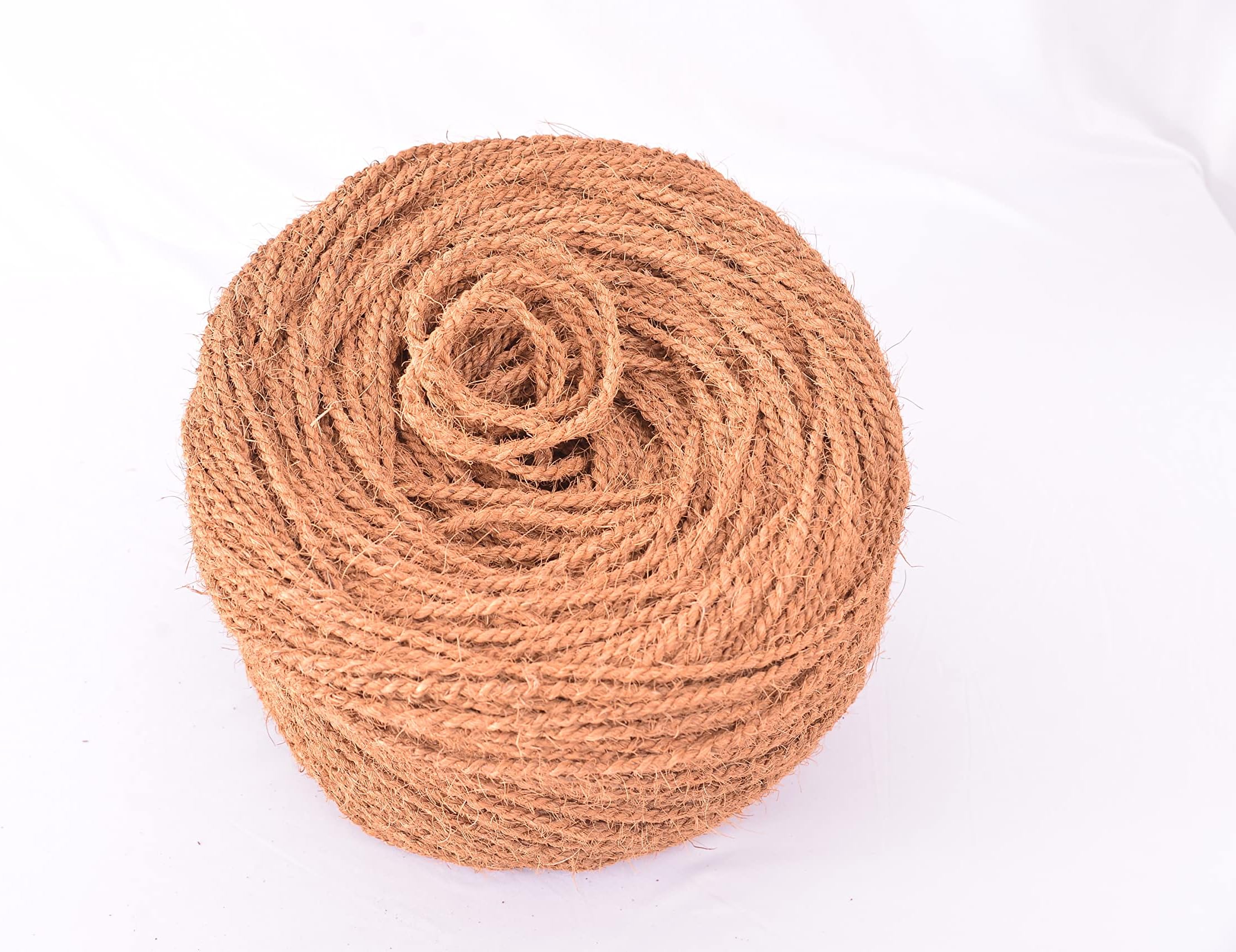 Twine Made of Premium 100% Natural Coconut Fiber (Coir Fiber) Length is 1150 feet,Thickness 5mm,Weight 7.5 Lbs,100% Biodegradable
