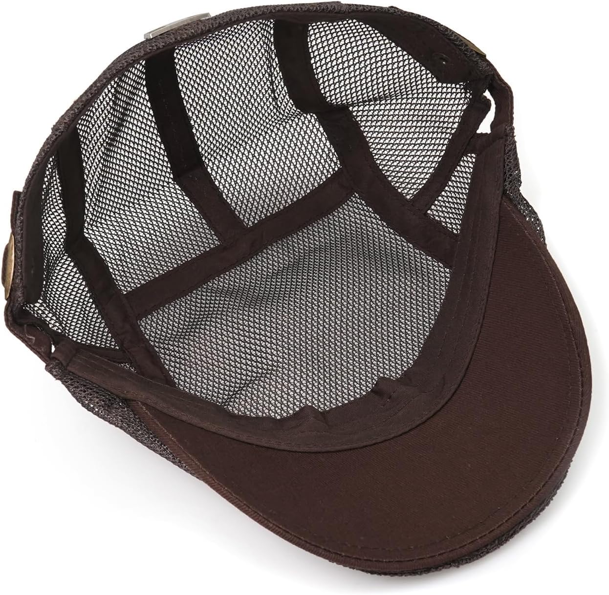 Men's Mesh Cap Breathable Summer Newsboy Hat Adjustable Beret Ivy Cap Irish Cabbie Driving Hunting Hats - Image 5