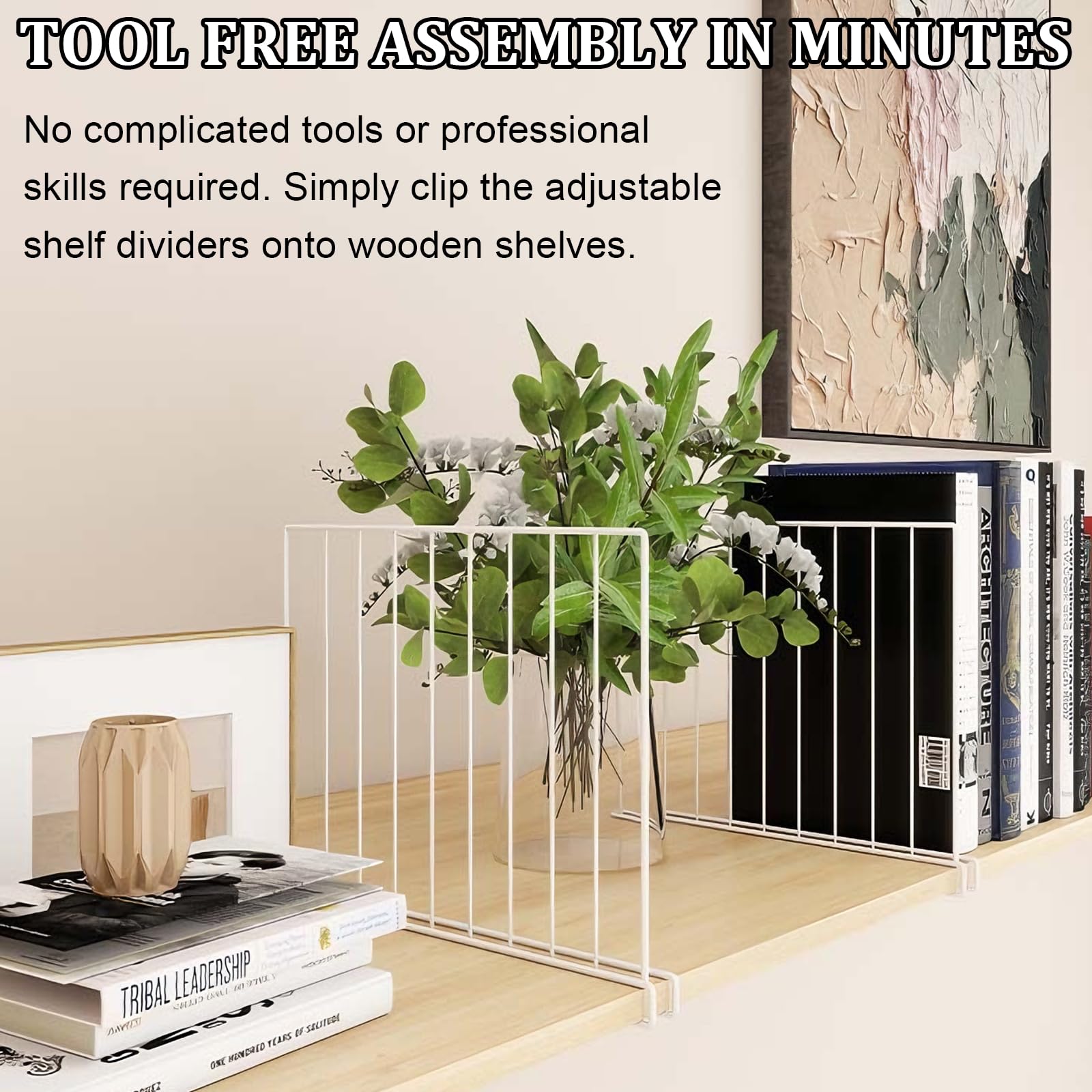 10PCS Kleiderschrank Organizer, 32 x 27,5 x 2,5 cm Regaltrenner Kleiderschrank Metall Regal Organizer Kleidung Handtaschen Ohne Bohren Shelf Divider für Schrankregal Schlafzimmer Büro Küche
