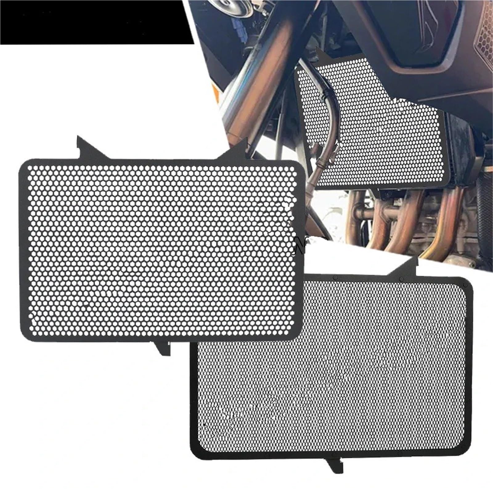 Moto Grille Radiateur Protection Pour KAWASAKI Pour Versys 1100 Pour Versys1100 2025 2026 Accessoires De Moto Protecteur Grille Radiateur Couvercle Protection(Black A)
