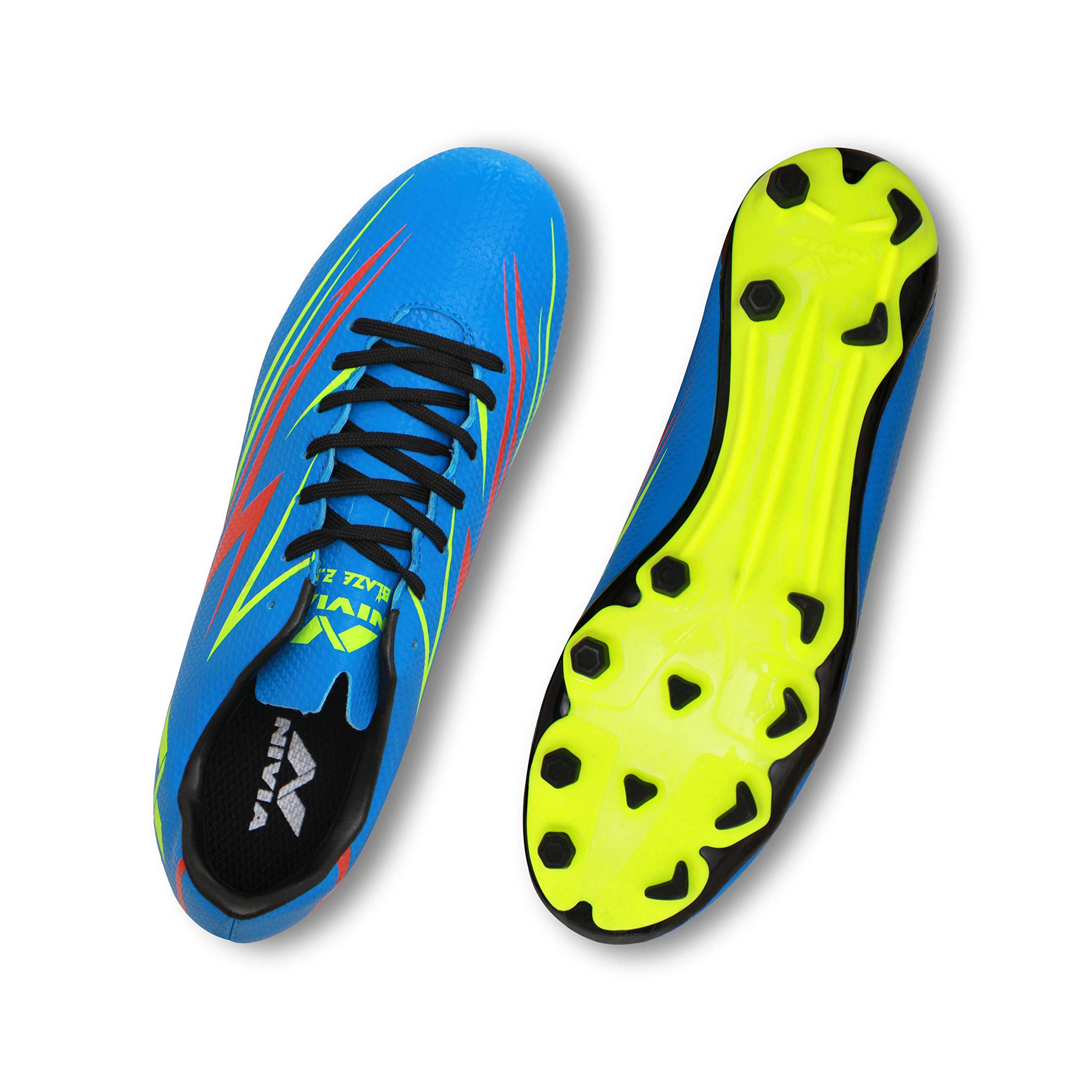 Buy Nivia Men's Blaze Football Stud Shoes, Blue, UK Online at