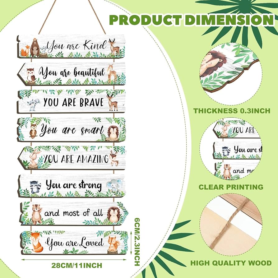 amazon-com-inspirational-girl-room-decor-aesthetic-art-wall-hanging-sign-inspiring-colorful-rainbow-wooden-decoration-for-kids-teens-toddler-boy-baby-bedroom-nursery-dorm-decor-6-12-years-old-woodland-animal-home for Free Printable Cute Mint Sayings Amazon.com: Inspirational Girl Room Decor Aesthetic Art Wall Hanging Sign Inspiring Colorful Rainbow Wooden Decoration for Kids Teens Toddler Boy Baby Bedroom Nursery Dorm Decor, 6-12 Years Old (Woodland Animal) : Home for Free Printable Cute Mint Sayings