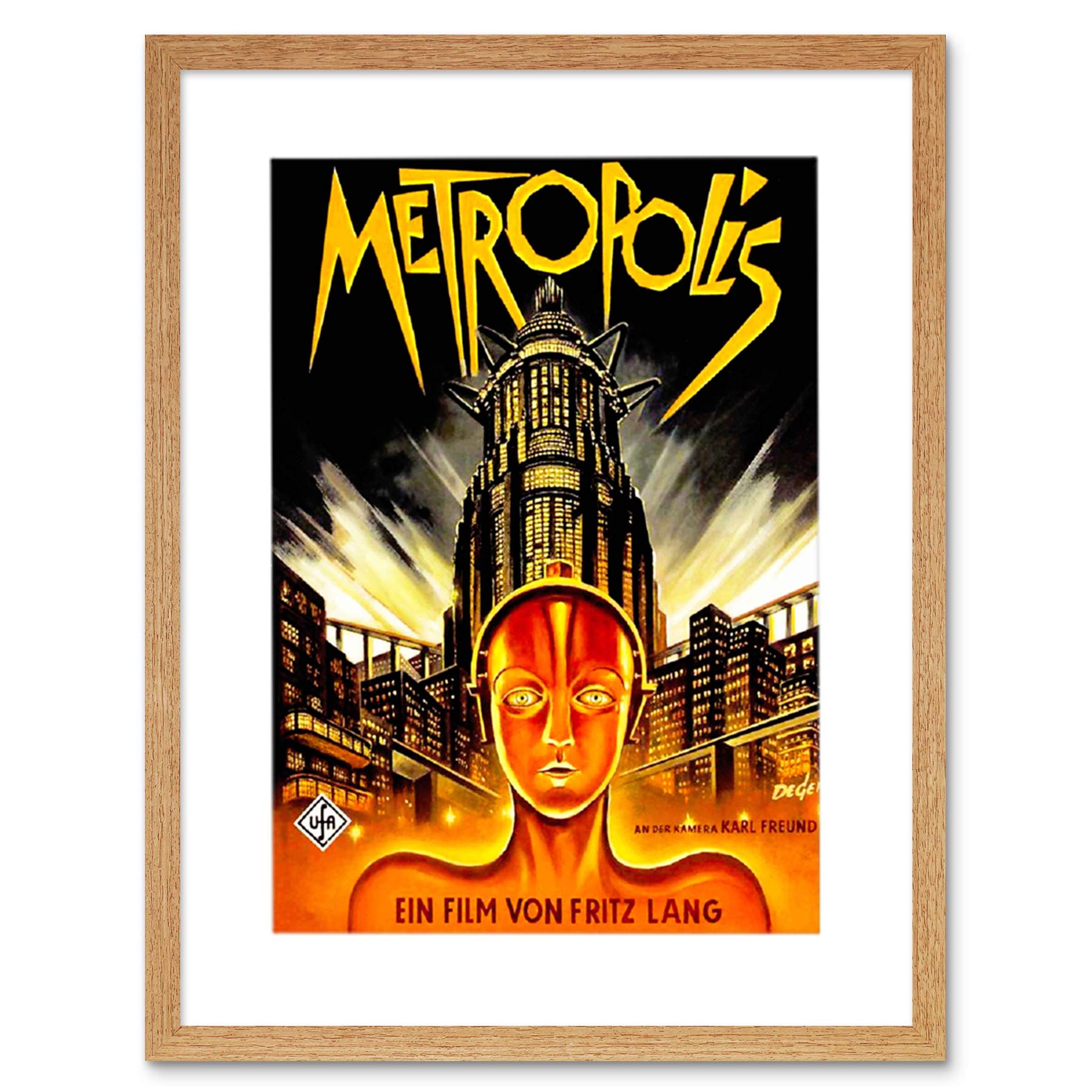 Wee Blue Coo Film Movie Metropolis 1927 Sci Fi Future Framed Art Print Picture F12X1686