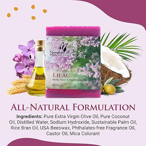 Miniatura 61 de Miel de avena - Barra de jabón para el cuerpo y las manos, jabón de baño hecho a mano, jabón de barra hidratante con cera de abejas, aceite