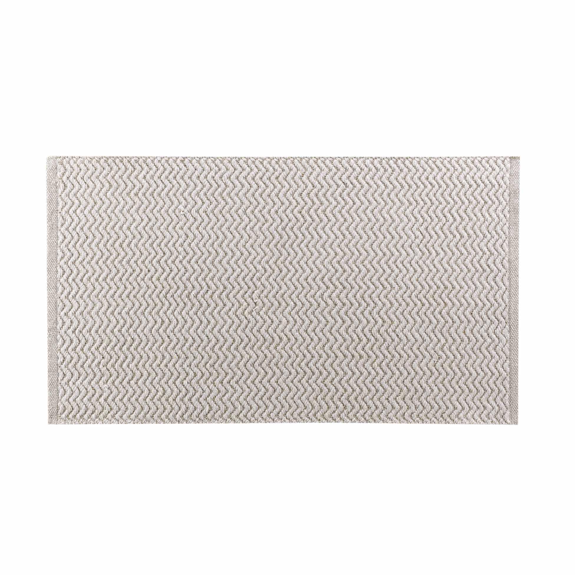 Tapis rectangle 50 x 80 cm Flavio naturel coton pour salon et entrée de maison