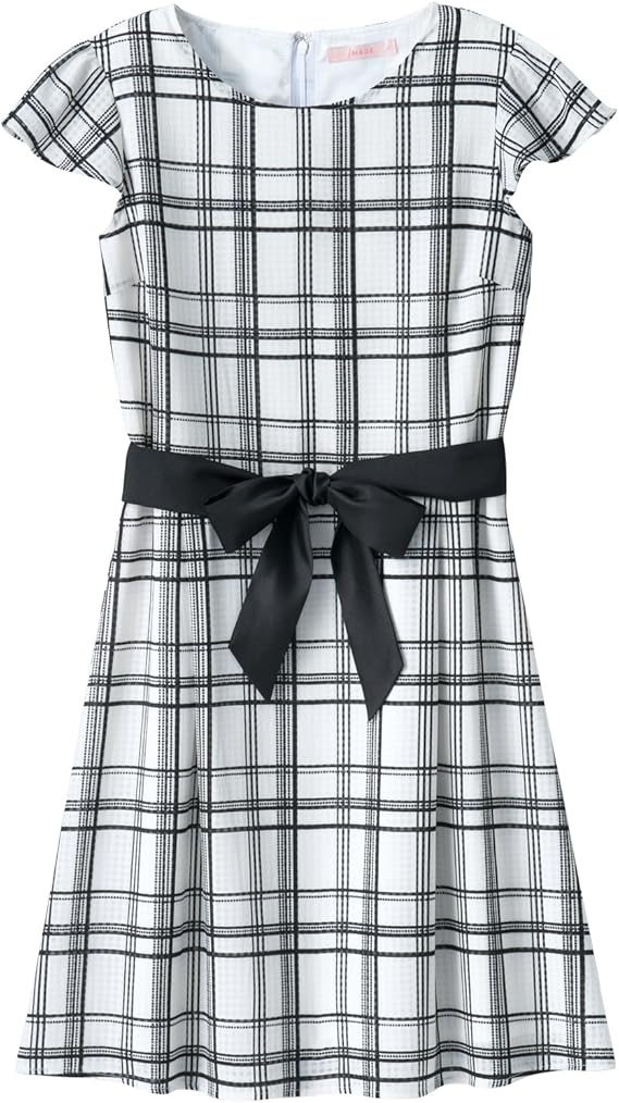 Amazon Co Jp イマージュ Image シアーギンガムチェックワンピース Rw 2991 9 オフホワイトケイ 7 服 ファッション小物